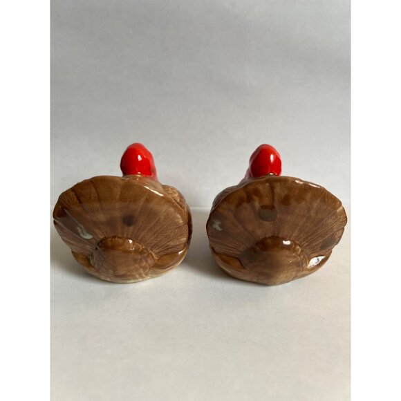 Vintage Turkey Salt & Pepper Shakers Ceramic Table Decor Thanksgiving Collectibl - Picture 4 of 5